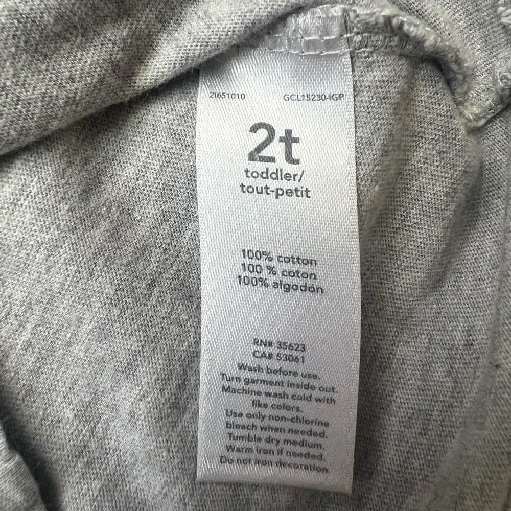 Carter’s Toddler T-Shirt Gray Triceratops Print Size 2T (0783)